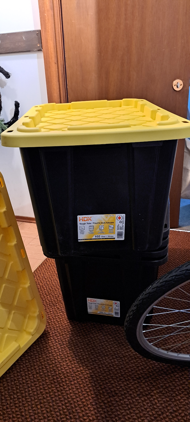 HDX 102L Tough Tote with Lid x5