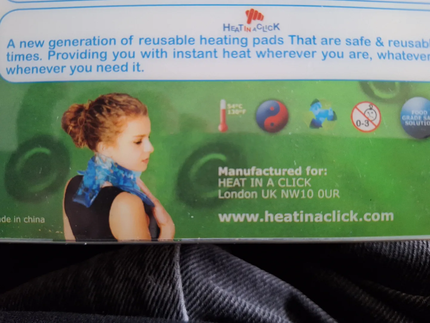 Heat in a Click Reusable Neck & Shoulder Heating Pad thumbnail