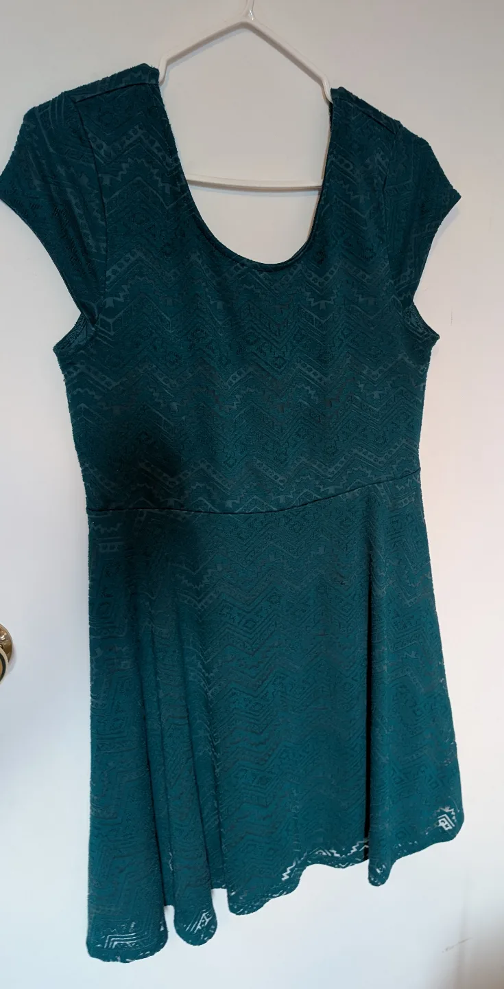 Teal Lace Dress - Size L/G thumbnail