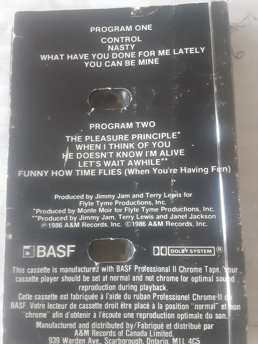 Janet Jackson - Control Cassette Tape image indicator(2)