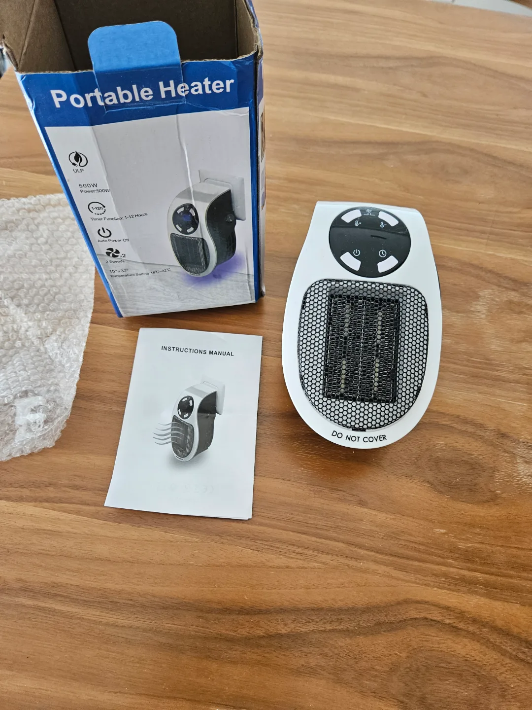 Portable 500W Electric Heater image indicator(2)