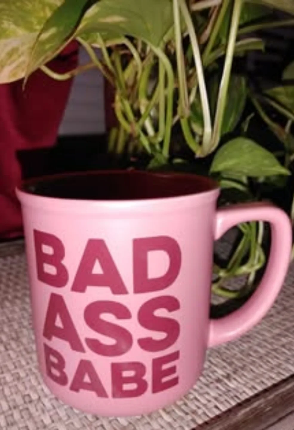 NEW *Giftable* Badass Babe Pink Mug thumbnail