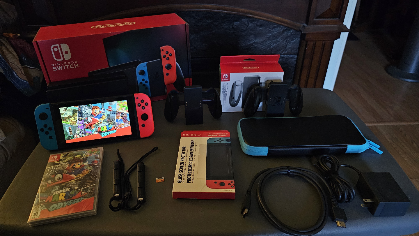 Nintendo Switch Console with Accessories - LIKE NEW