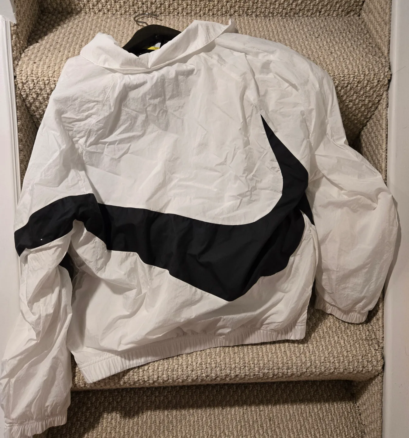 Nike Windrunner Jacket - White/Black - Size M retro rare image indicator(2)