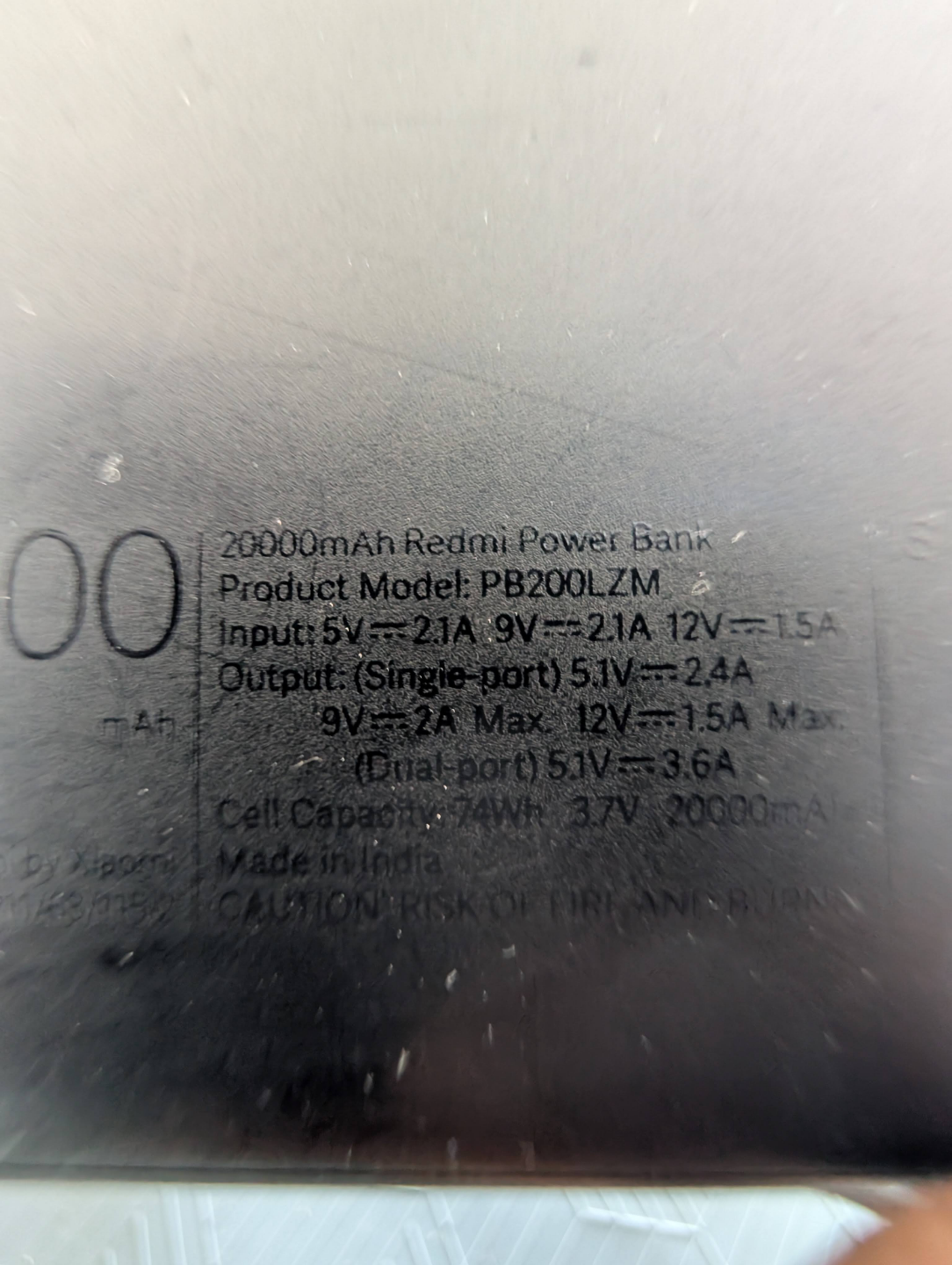 20000mAh Redmi Power Bank PB200LZM - photo 4