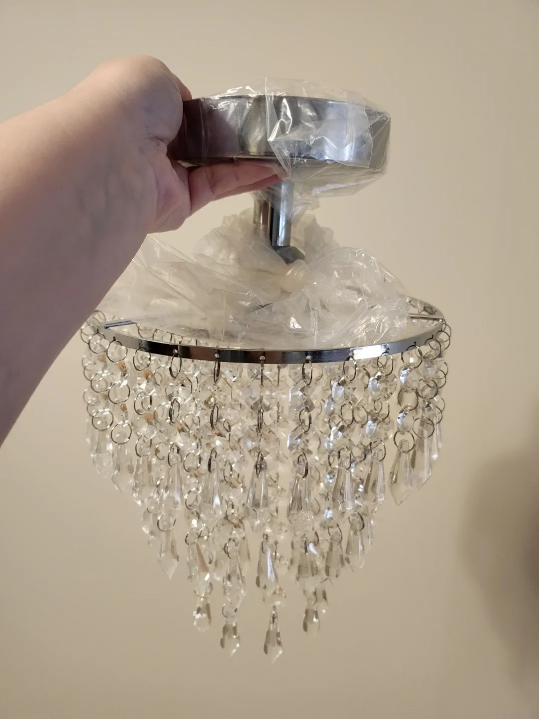 New Crystal Flush Mount Ceiling Light Fixture thumbnail