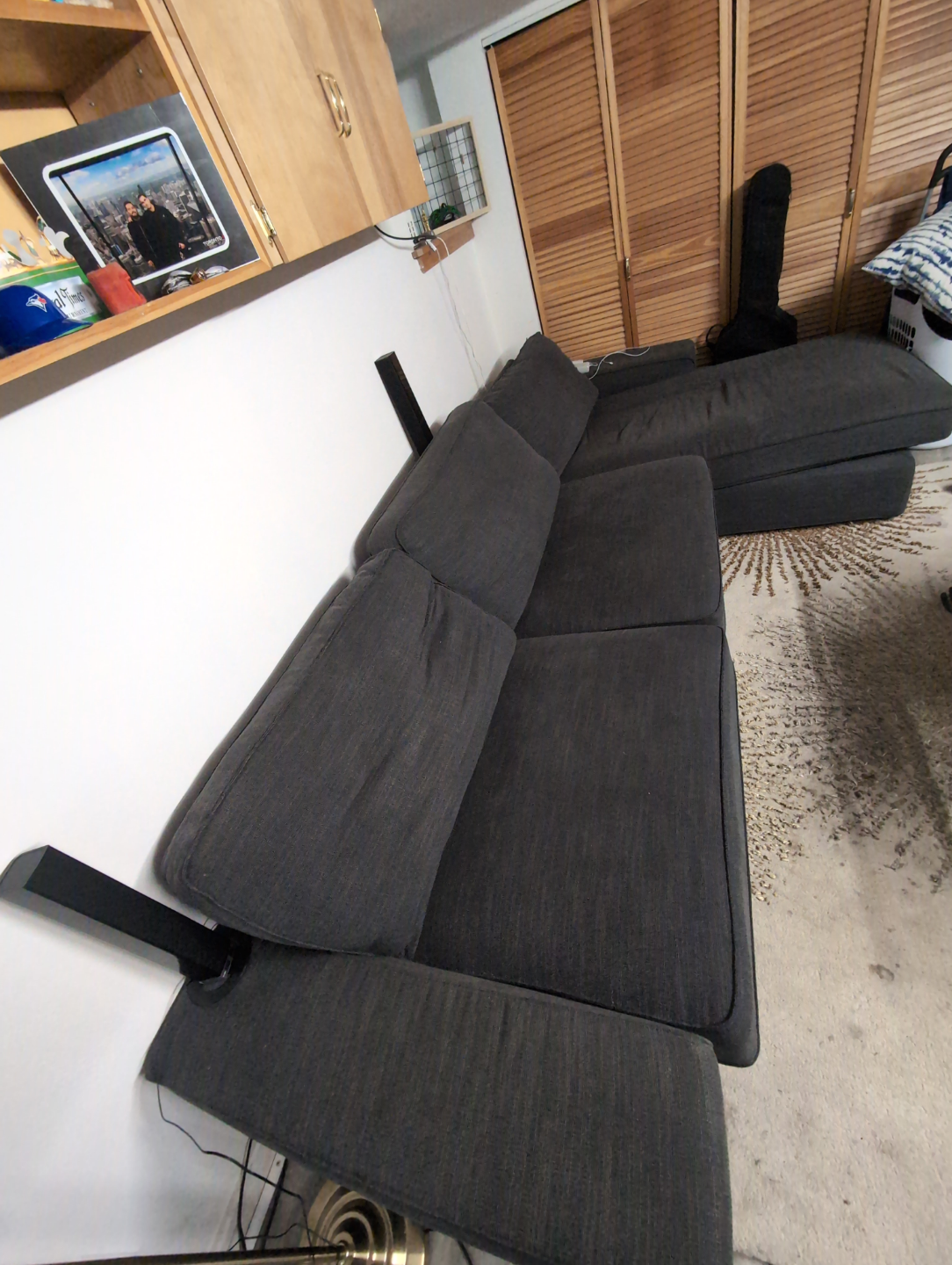 IKEA Kivik Corner Sectional Sofa - Dark Grey