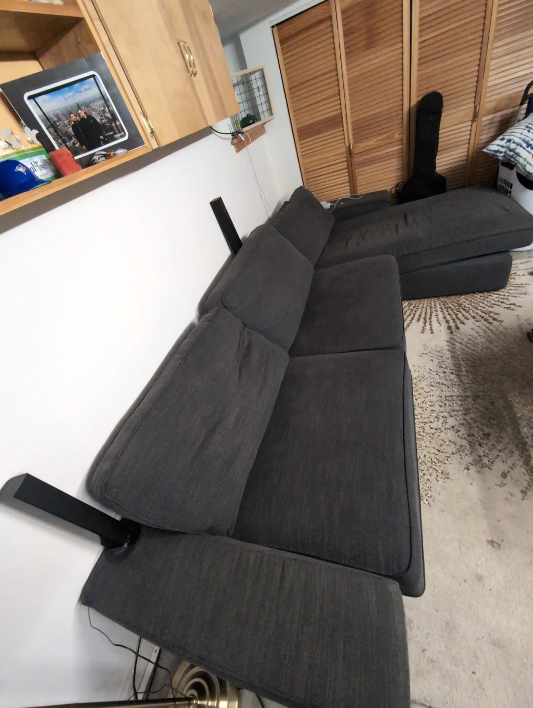 IKEA Kivik Corner Sectional Sofa - Dark Grey thumbnail