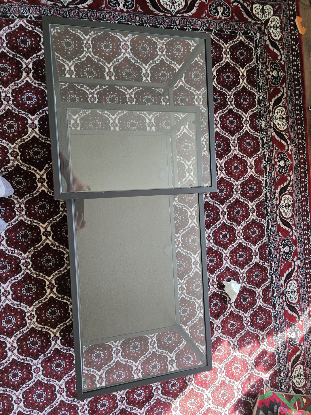 IKEA NORSBORG Glass Top Coffee Table