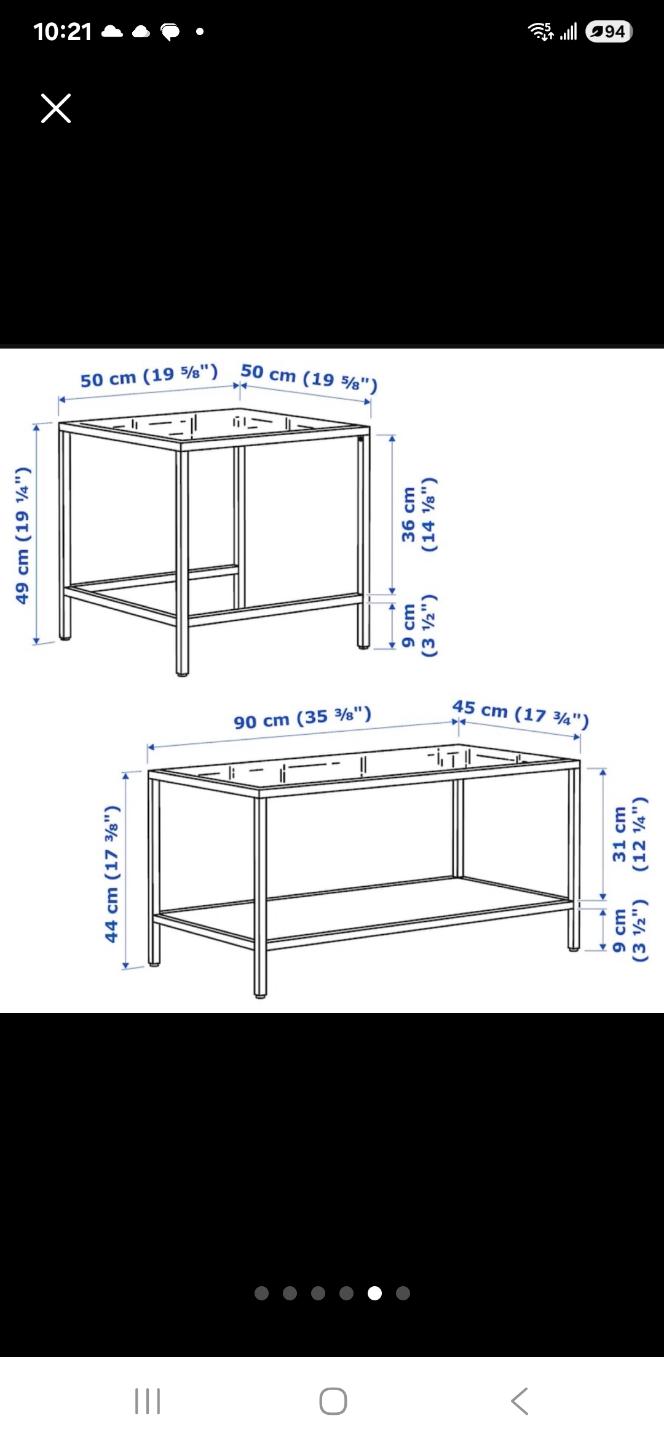 IKEA NORSBORG Glass Top Coffee Table - photo 3