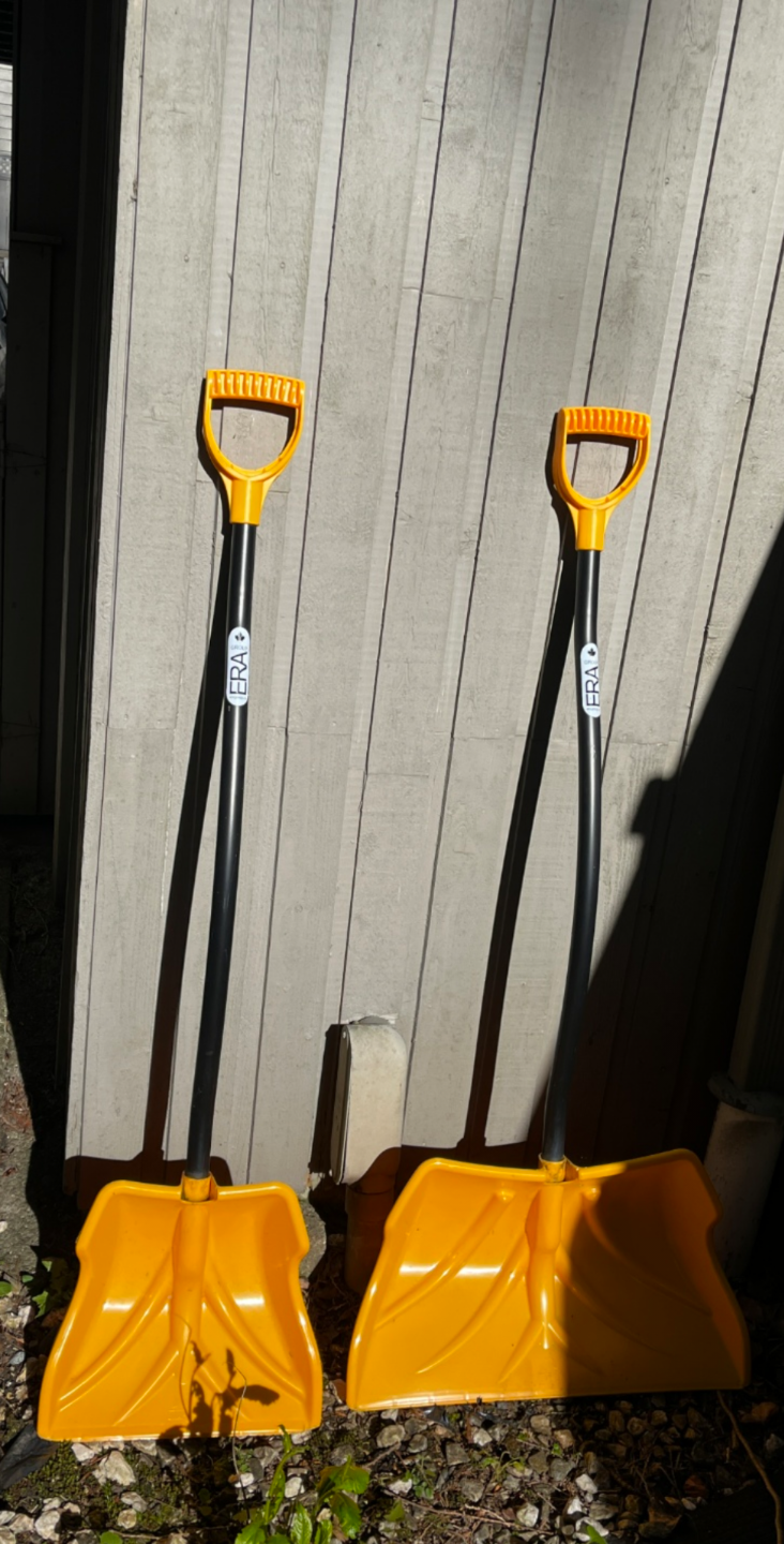 Pair of Snow Shovels