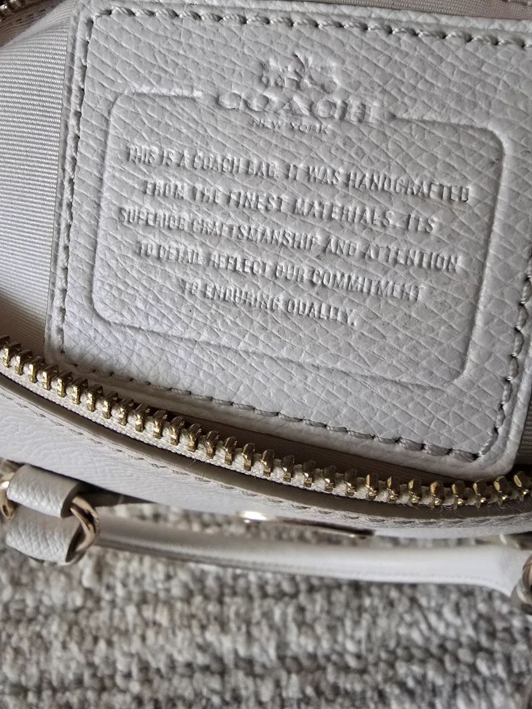 Coach Off White Leather Mini Bennett Satchel image indicator(9)