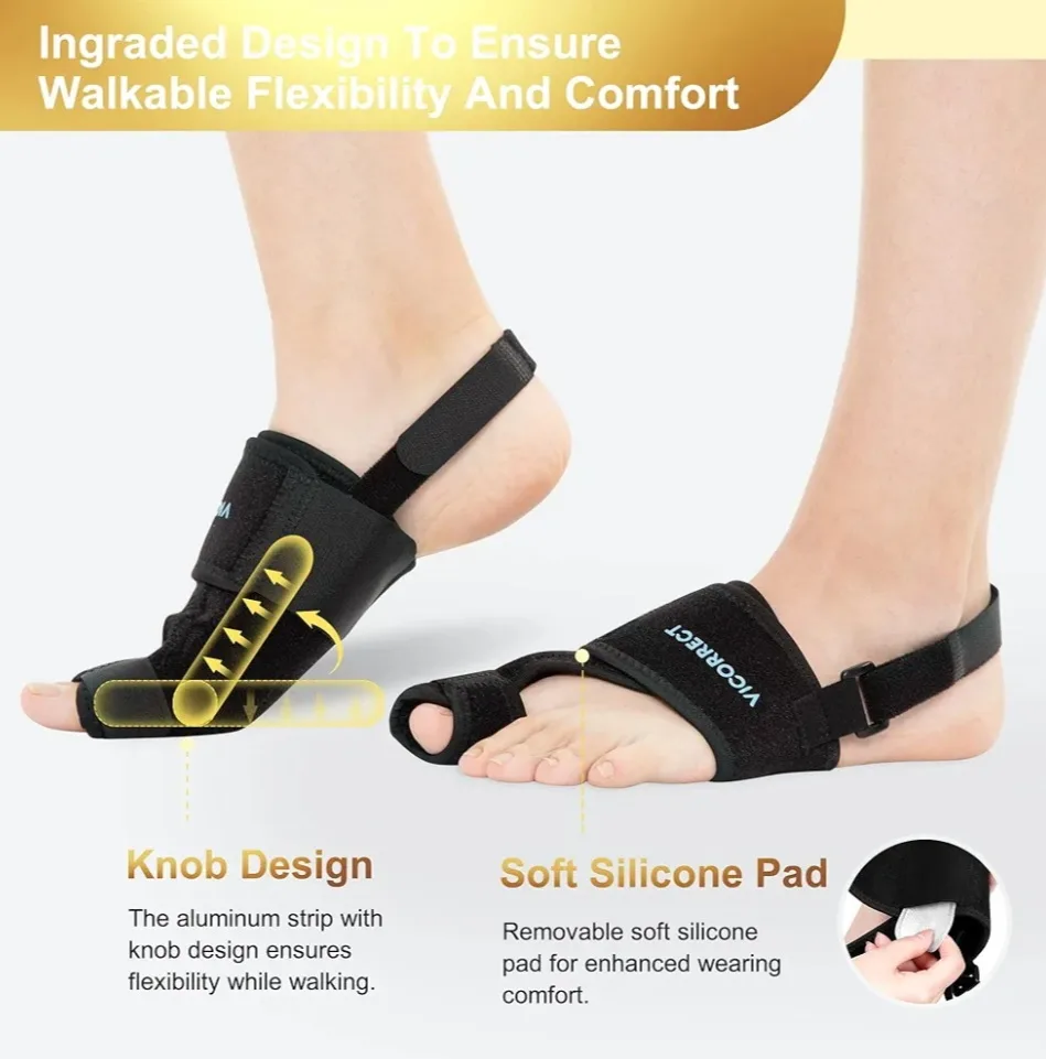 Pair of black bunion correctors. image indicator(5)