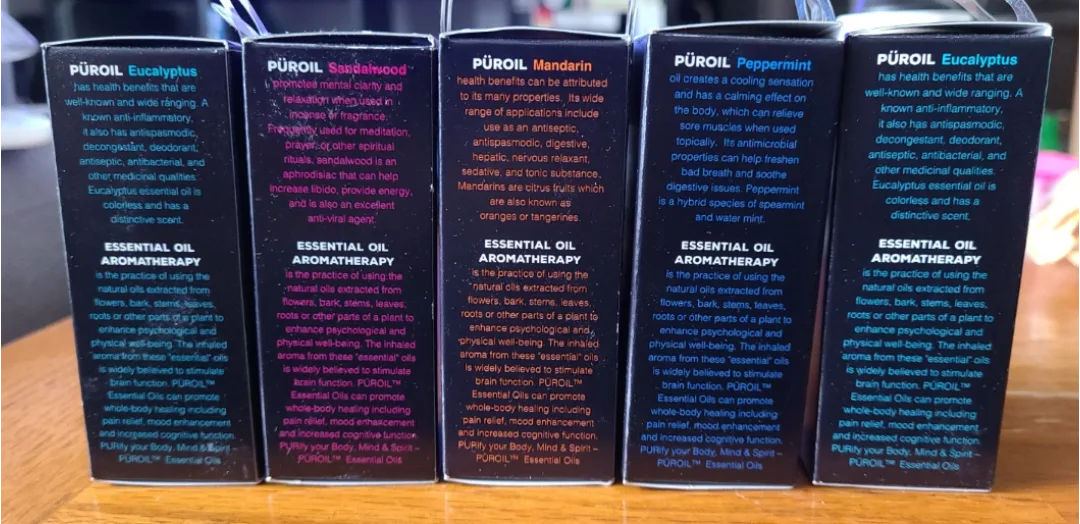 5 Essential Oils - Eucalyptus, Sandalwood, Mandarin, Peppermint image indicator(3)