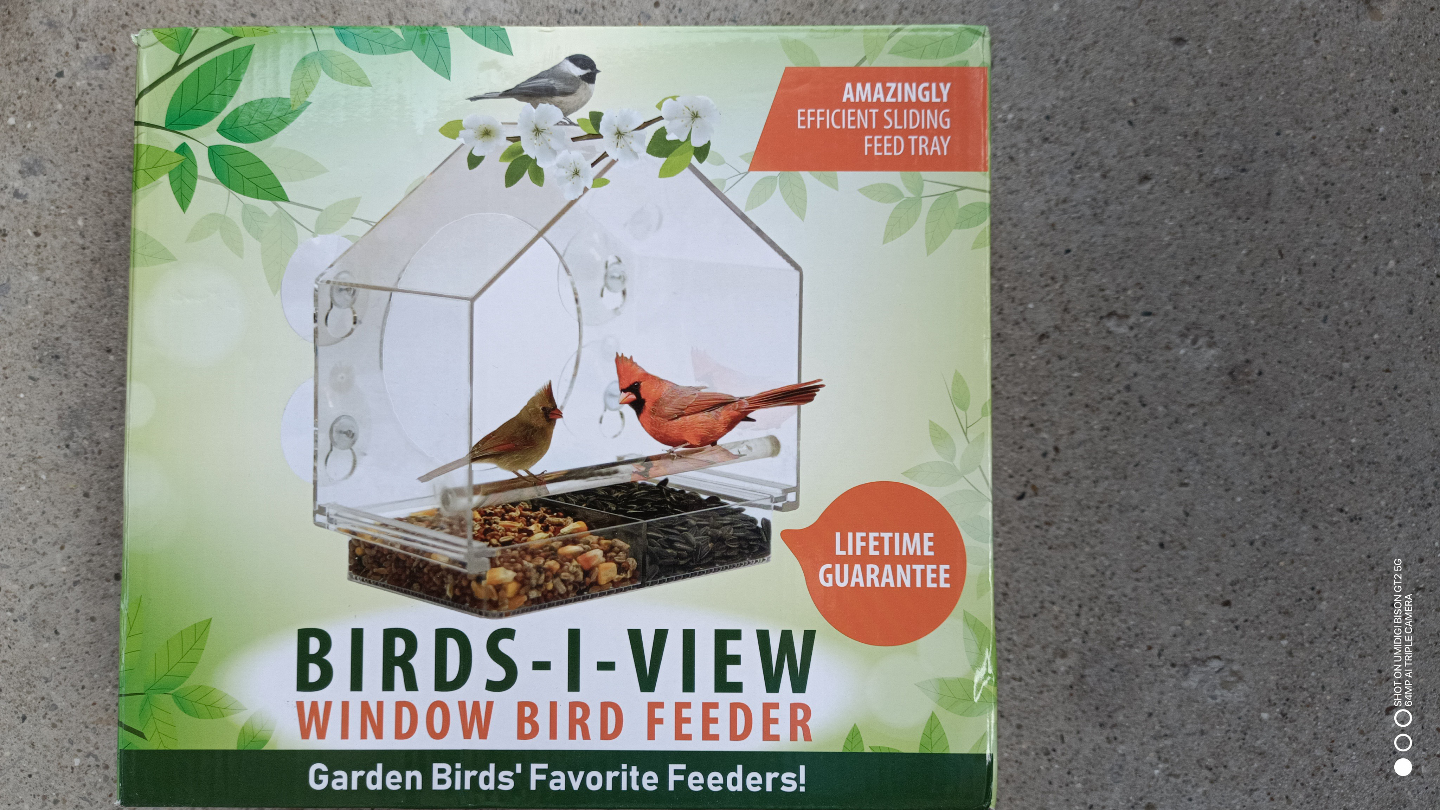 Birds-I-View Window Bird Feeder - New