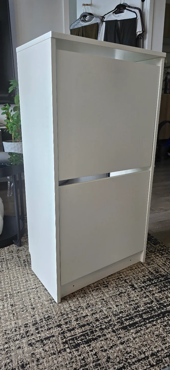 IKEA BISSA Shoe Cabinet in White thumbnail