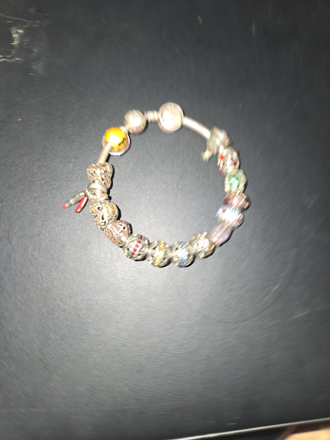 Pandora Charm Bracelet with Multiple Charms