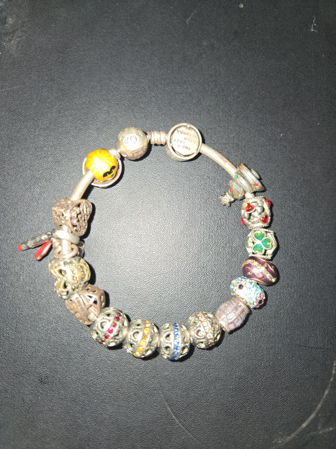 Pandora Charm Bracelet with Multiple Charms - photo 2
