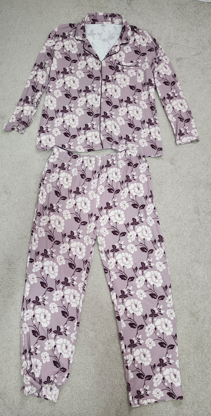 George Plus Women's 1X Floral Pajama Set 🏒 - photo 2