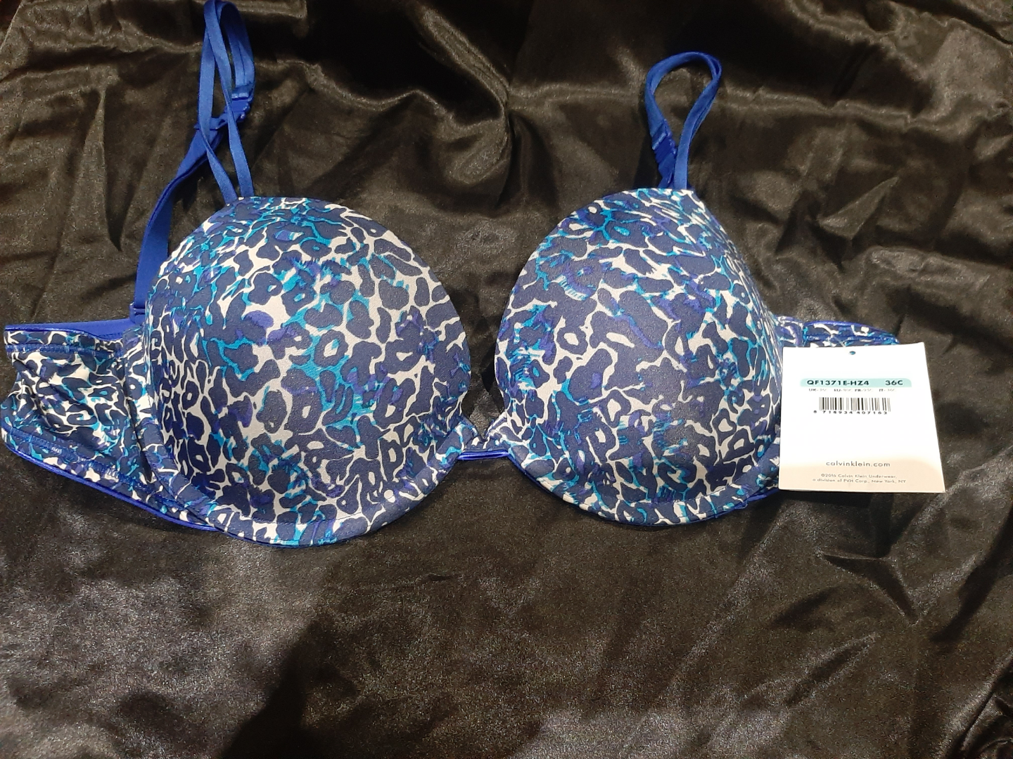 Calvin Klein Women's Leopard Print Bra - Size 34C