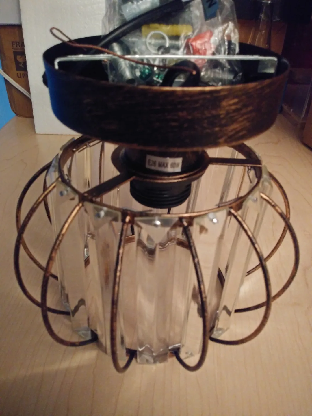 NEW!   Mini Crystal Chandelier (MARKHAM E not BIRCHCLIFFE) image indicator(9)