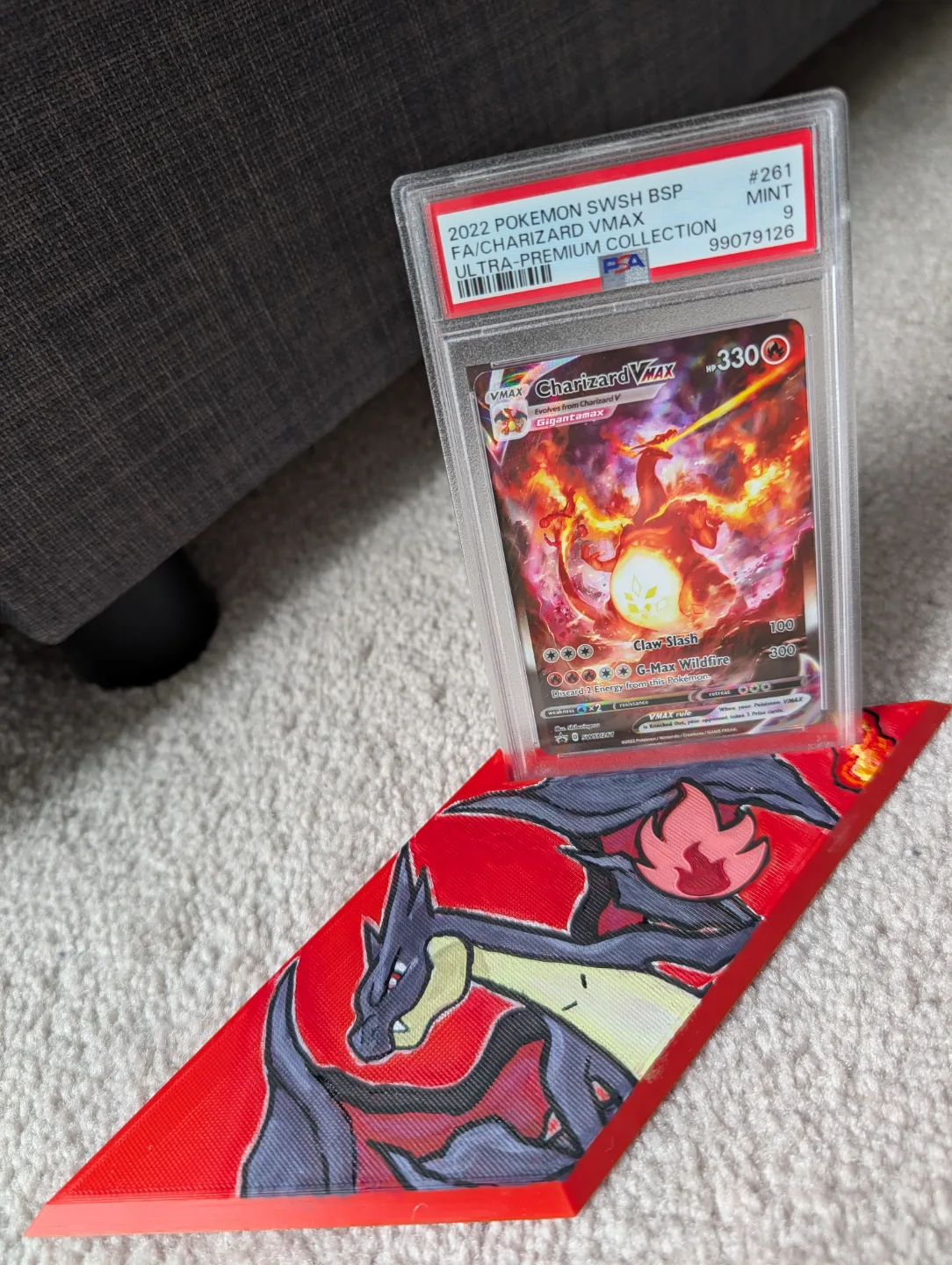 Charizard PSA card with hand painted accessories image indicator(3)