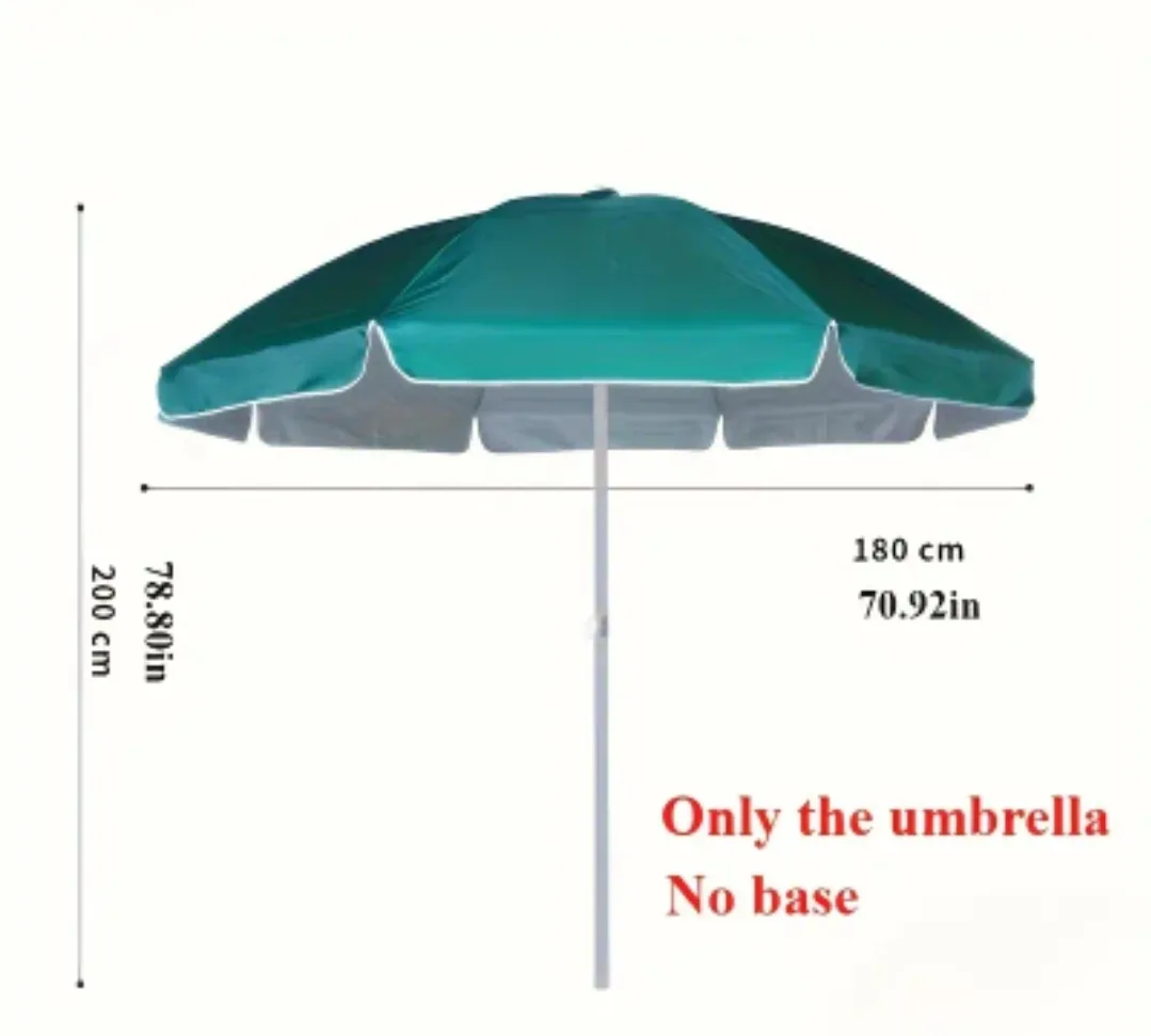 Large Green Patio Umbrella - 70.92 inch Diameter thumbnail