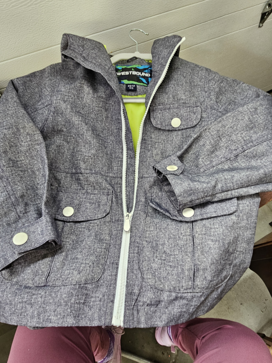 Westbound Kids' Grey Spring Jacket, Size 8