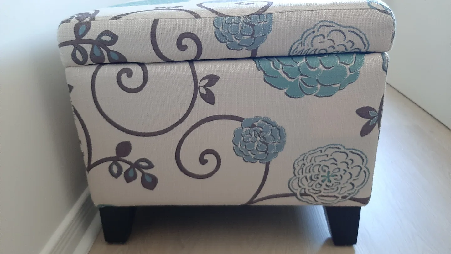Christopher Knight Home Storage Ottoman - Floral thumbnail