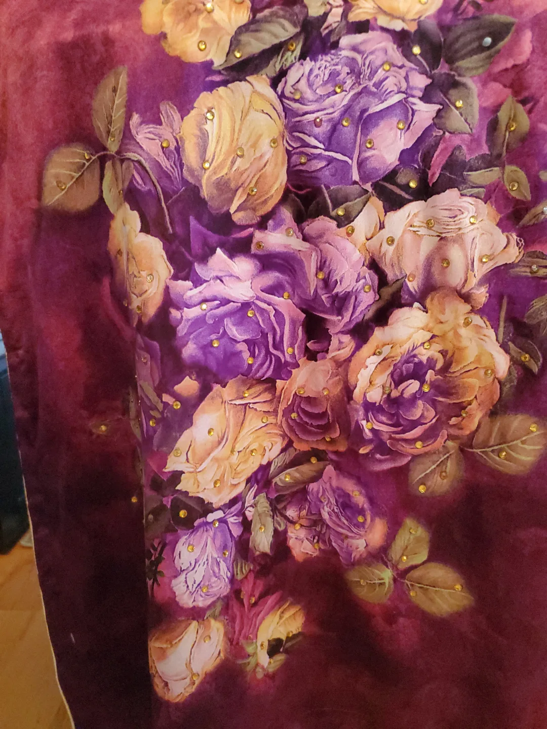 Women's Purple Floral Kurti/Shalwar Kameez image indicator(5)