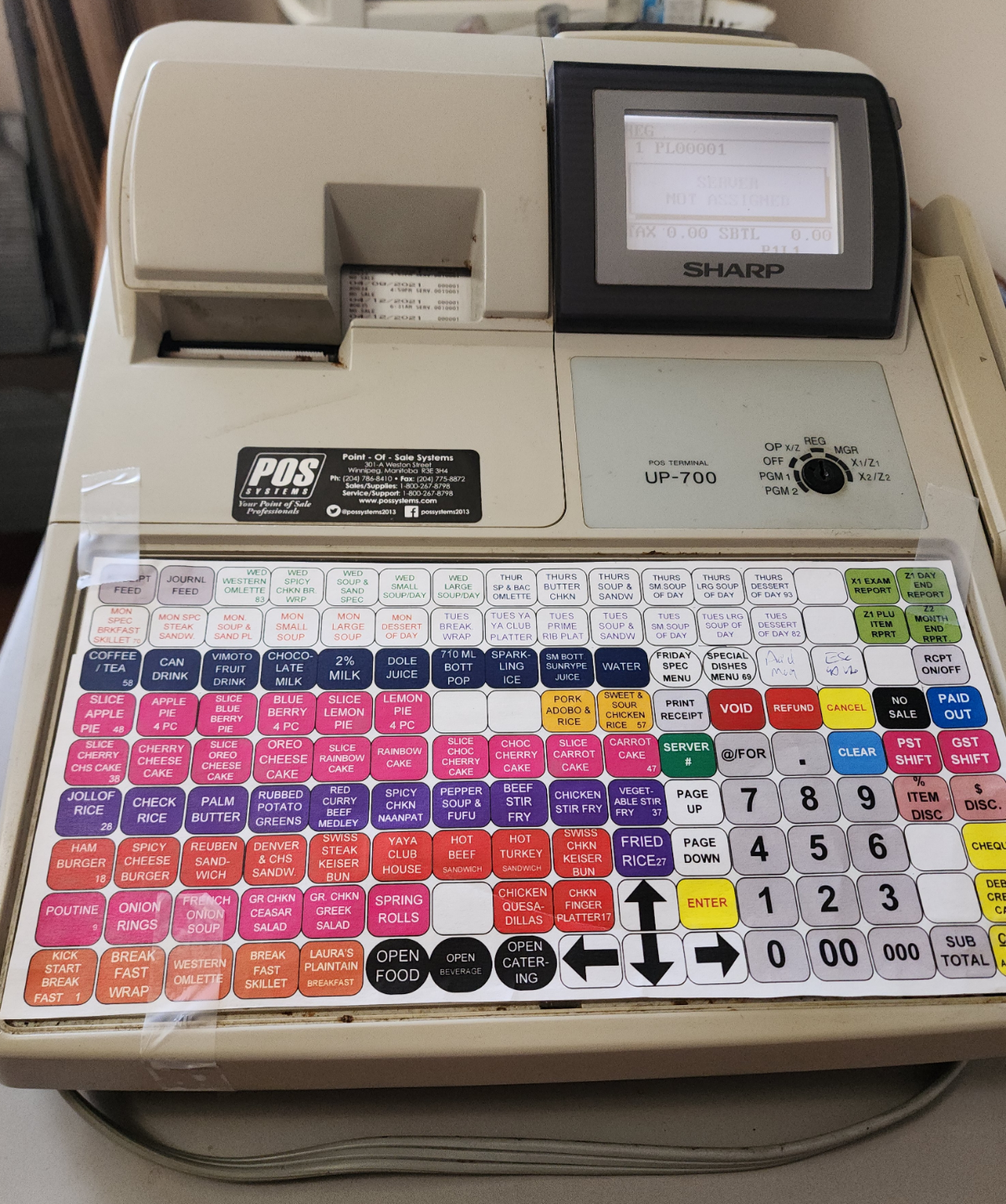 Vintage Sharp UP-700 Cash Register - photo 2