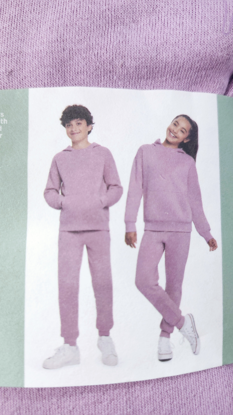 2-Pack Youth Hoodie & Jogger Set - Size 14/16 (Purple & Pink) - photo 3