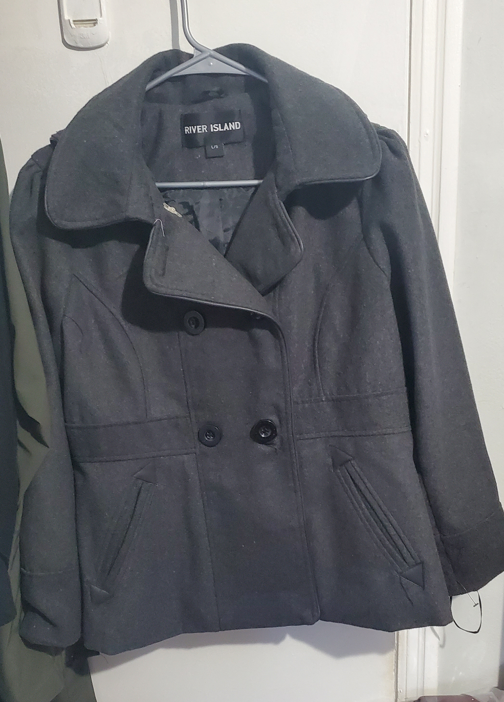 River Island Peacoat - Size L/6
