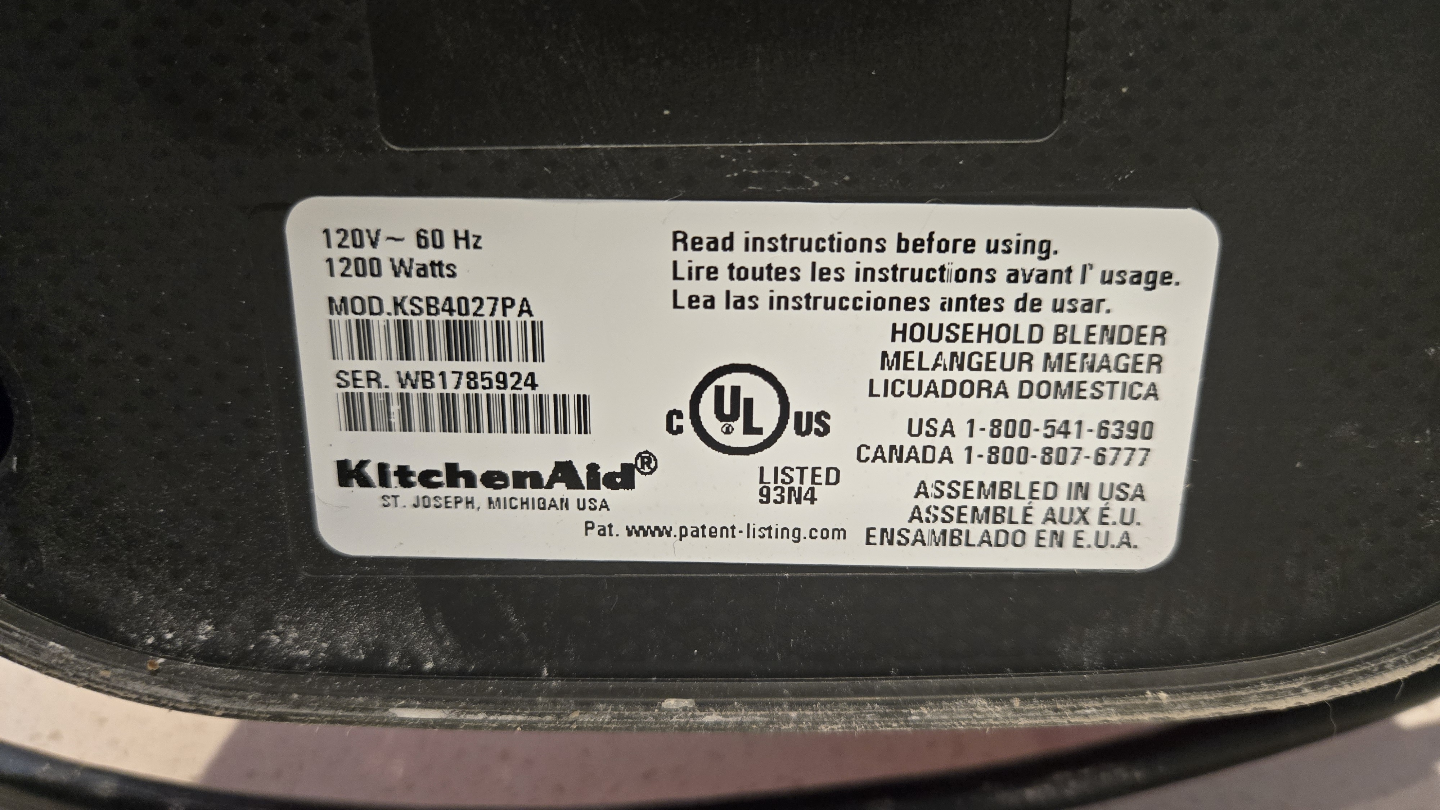 KitchenAid 1200-Watt Red Blender - photo 2