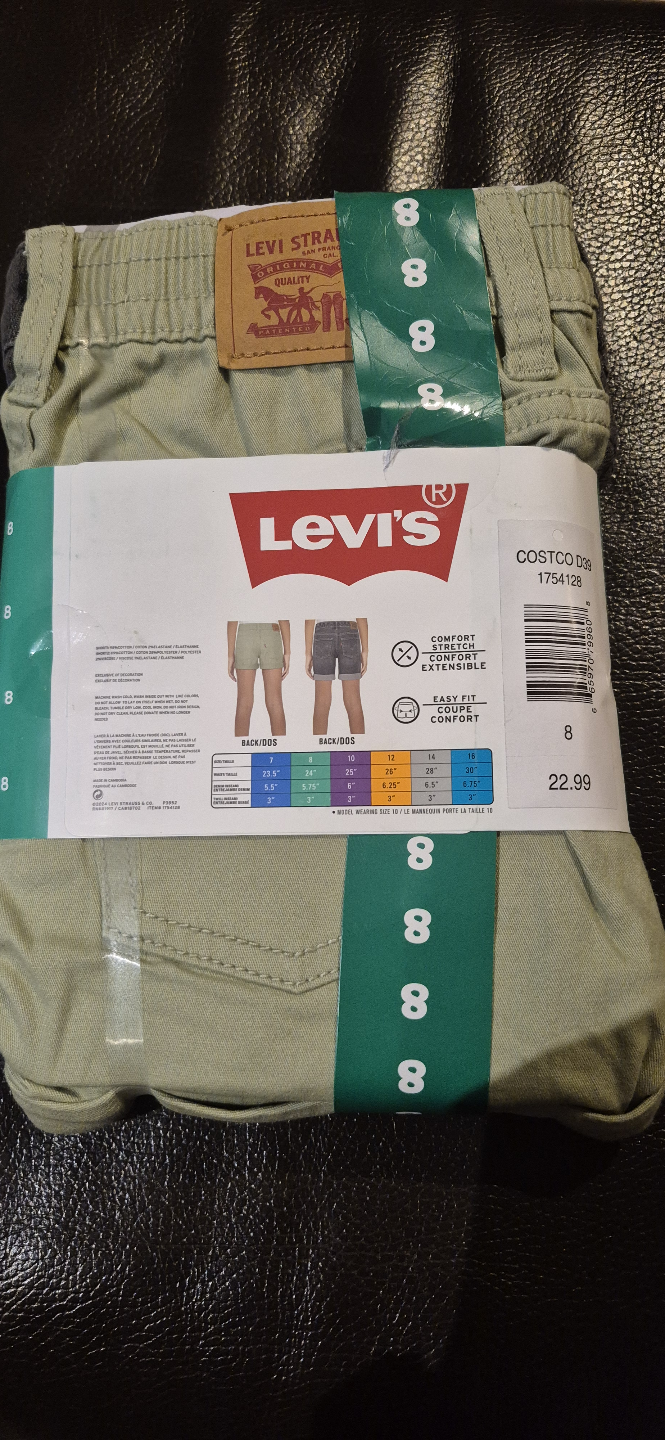 Levi's Youth Denim & Twill Shorts - Size 8 - photo 2