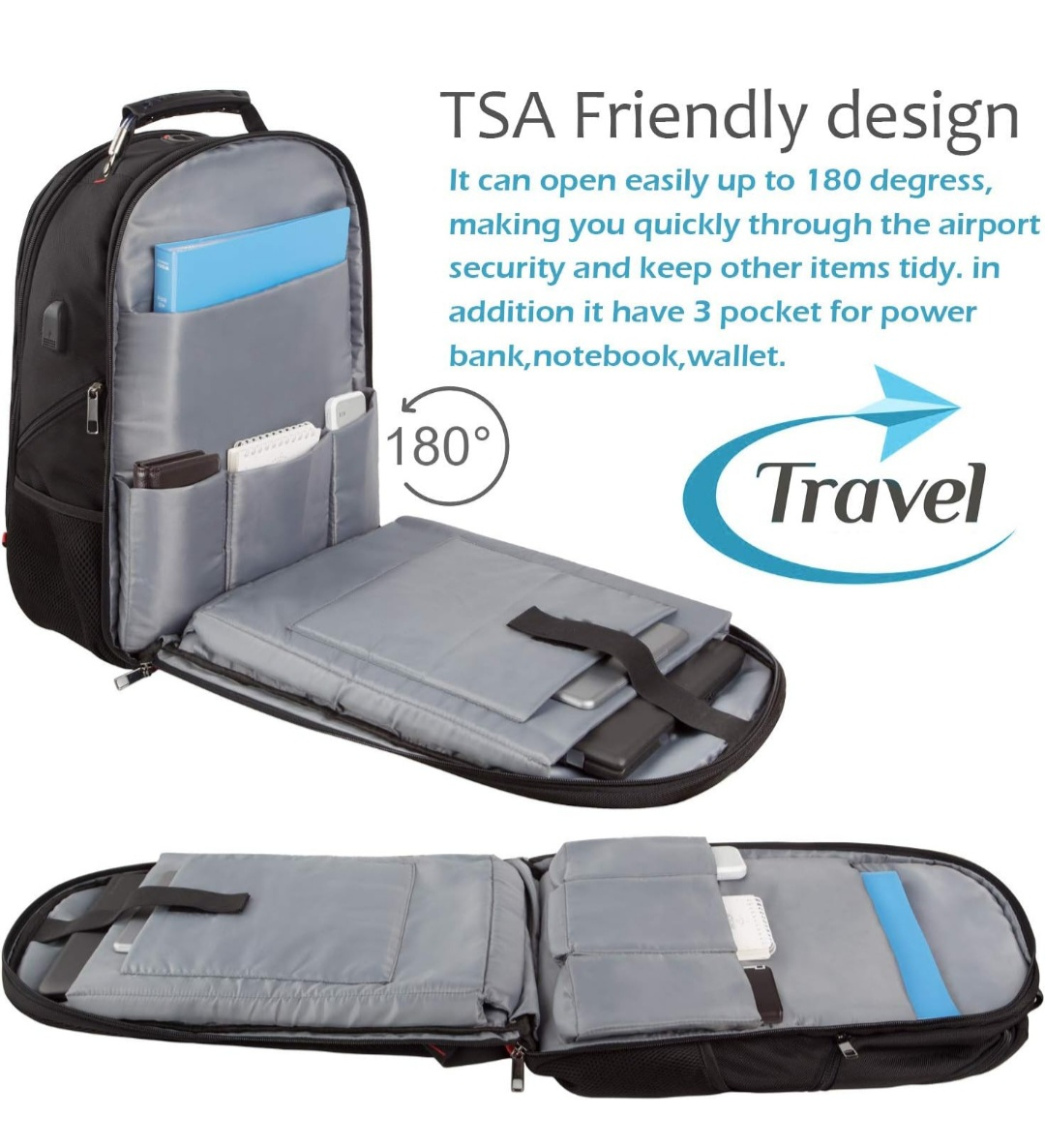 Travel Laptop Backpack,Extra Large Capacity TSA ... - photo 3