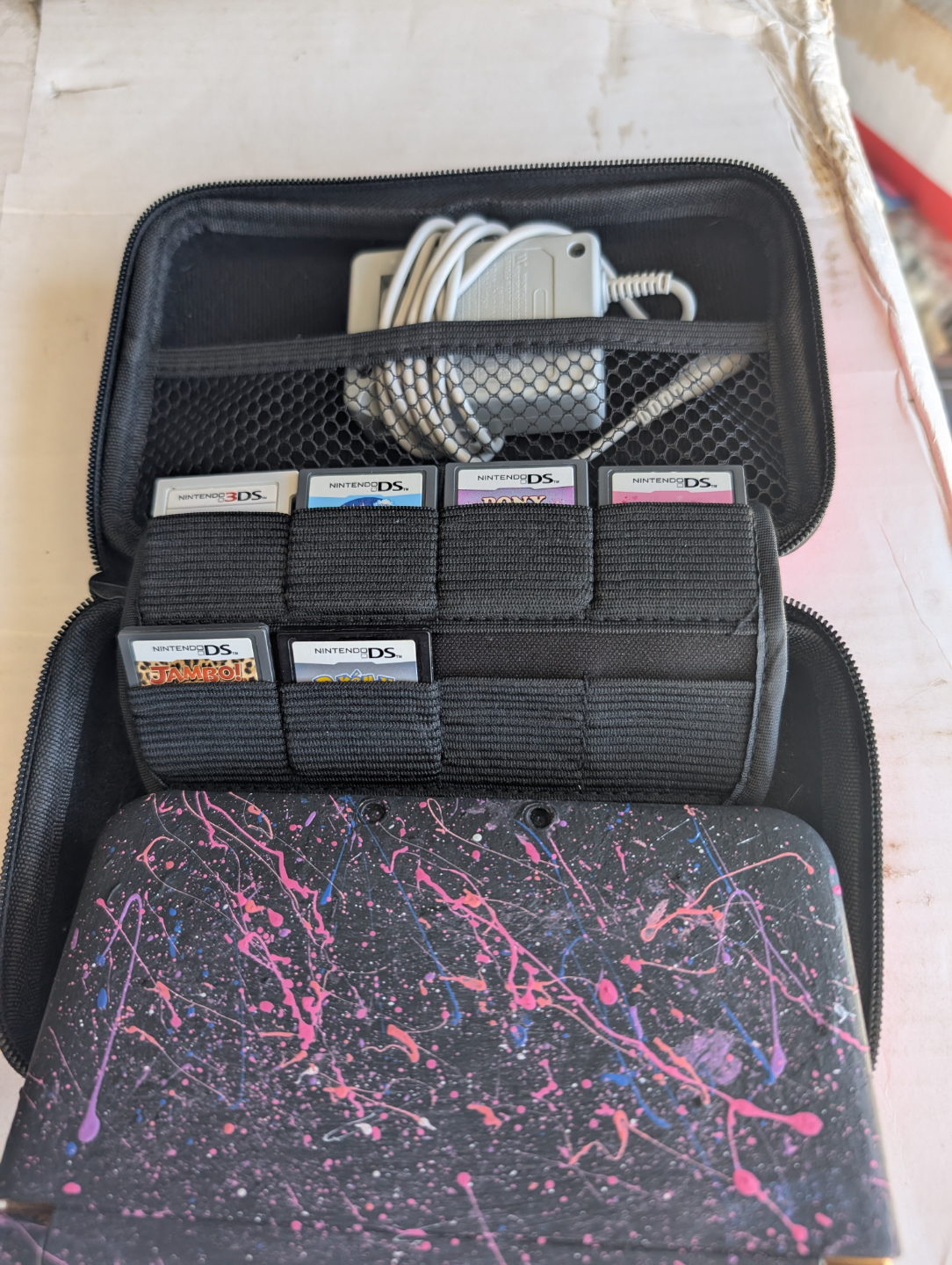Nintendo 3DS with Games and Charger