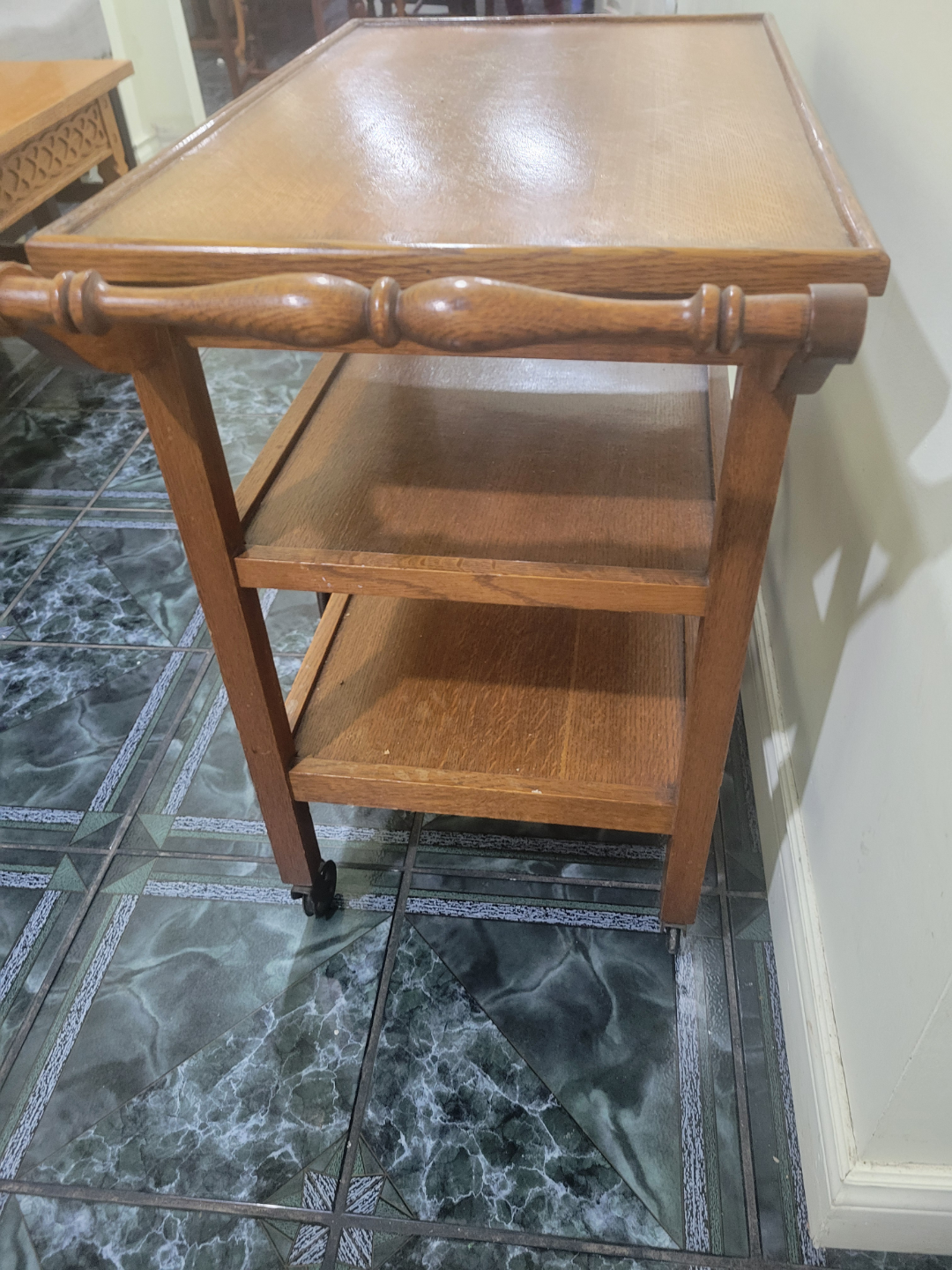 Vintage Wooden Tea Trolley