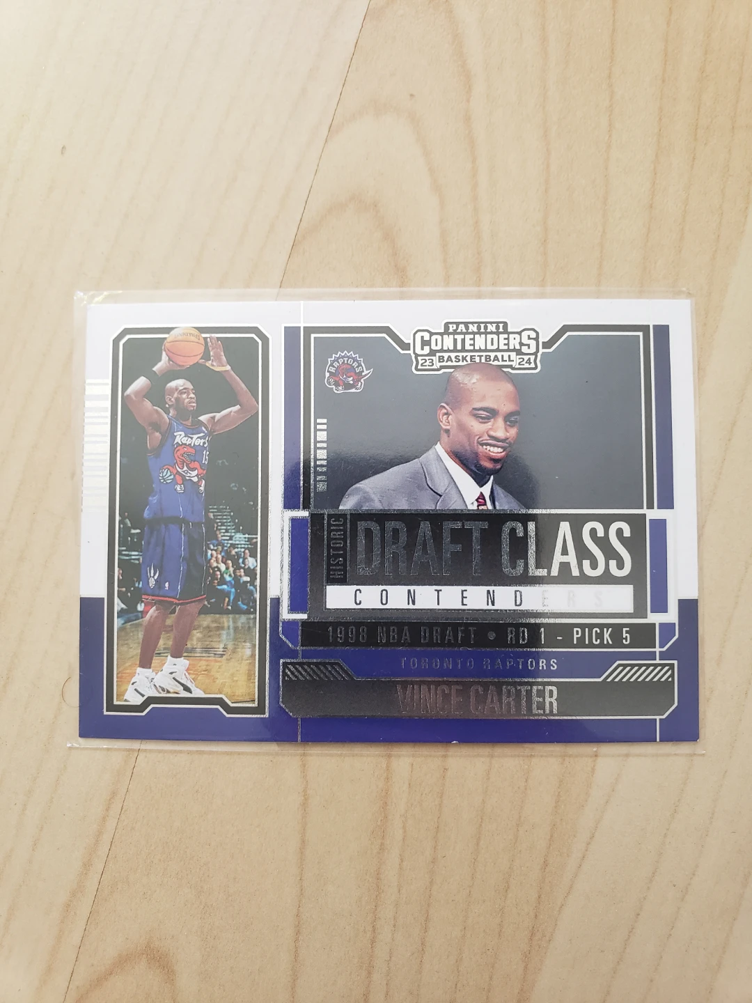 2023-24 Panini Contenders Vince Carter Draft Class Rookie Card
