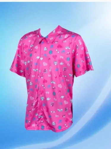 Blue Jays Barbie Pink Button-Down Shirt image indicator(3)