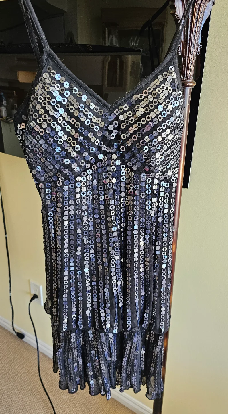 Sequin Mini Dress Sz M image indicator(2)