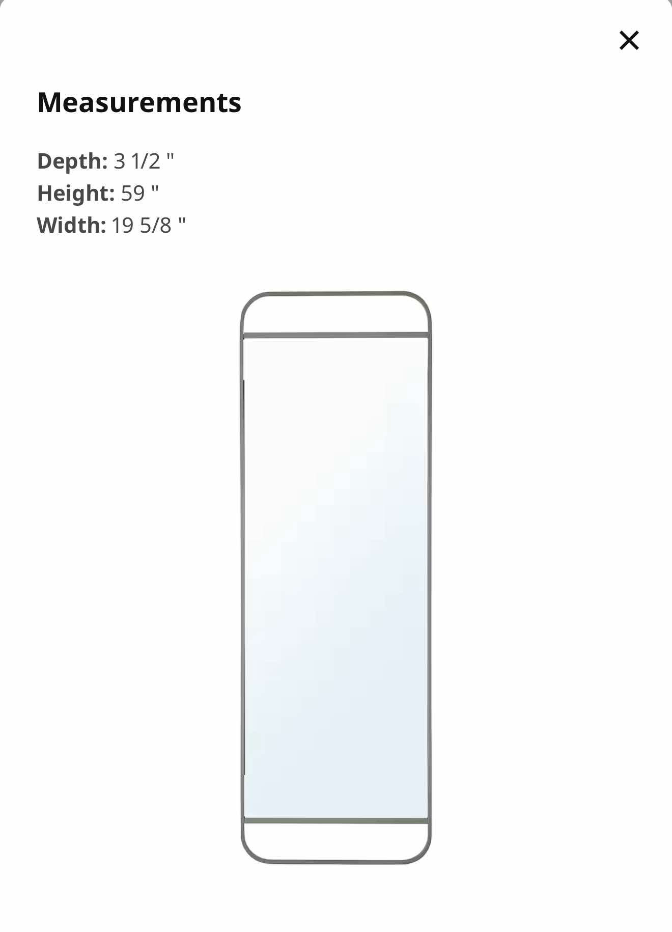 Ikea body mirror - photo 2