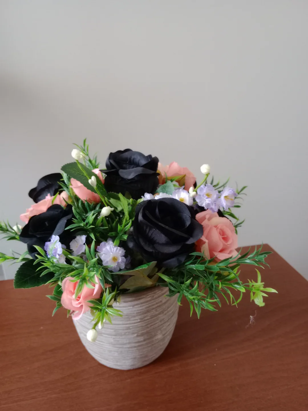 Dark Elegance Artificial Flower Arrangement thumbnail
