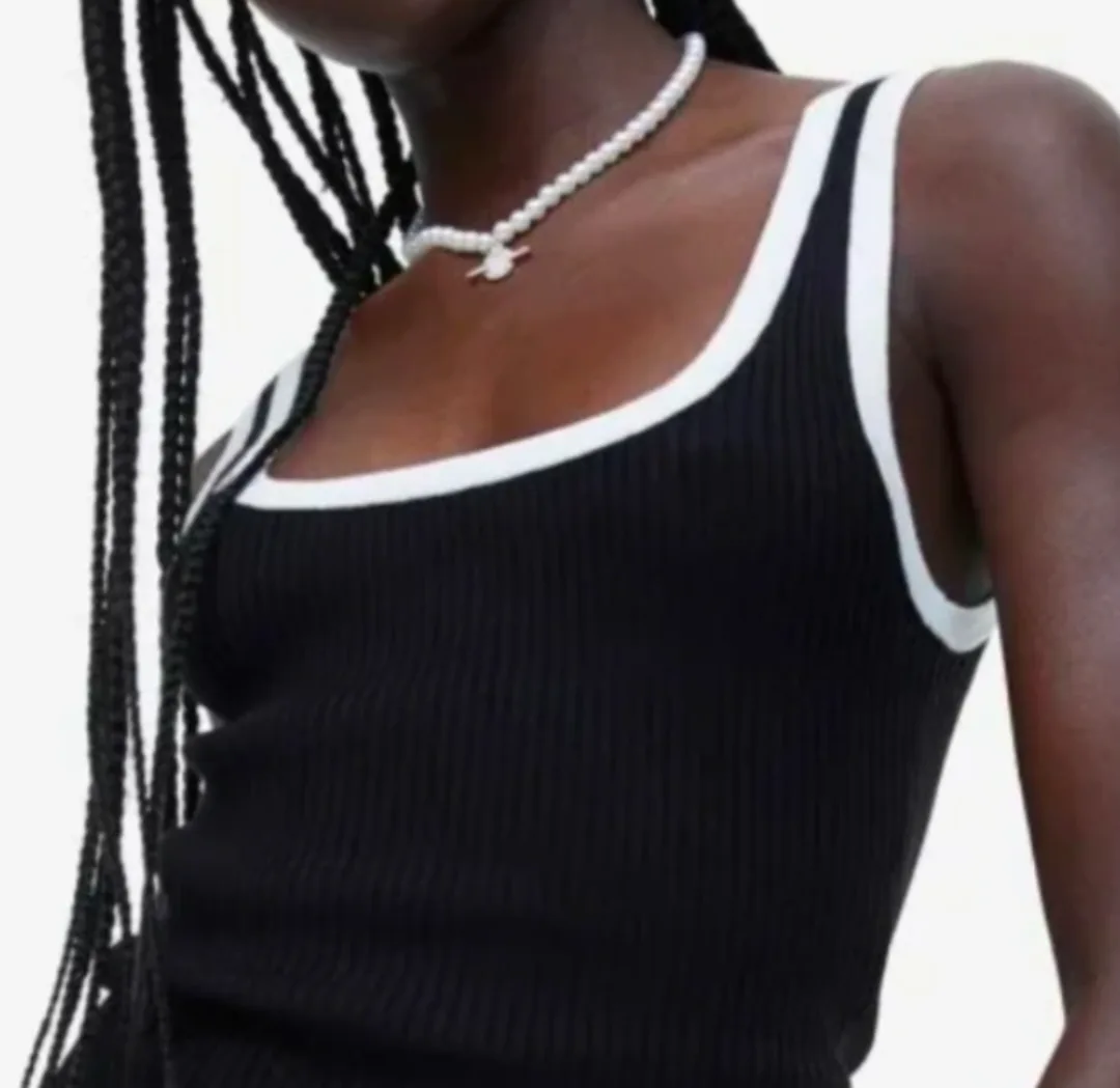 H&M Rib-Knit Crop Top image indicator(4)