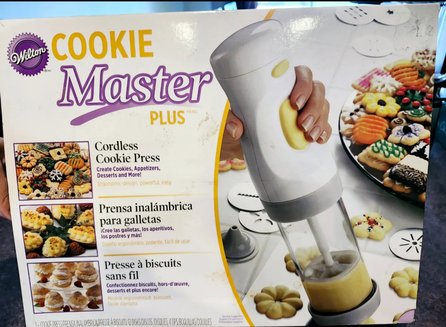 Wilton Cookie Master Plus cordless cookie press! image indicator(2)