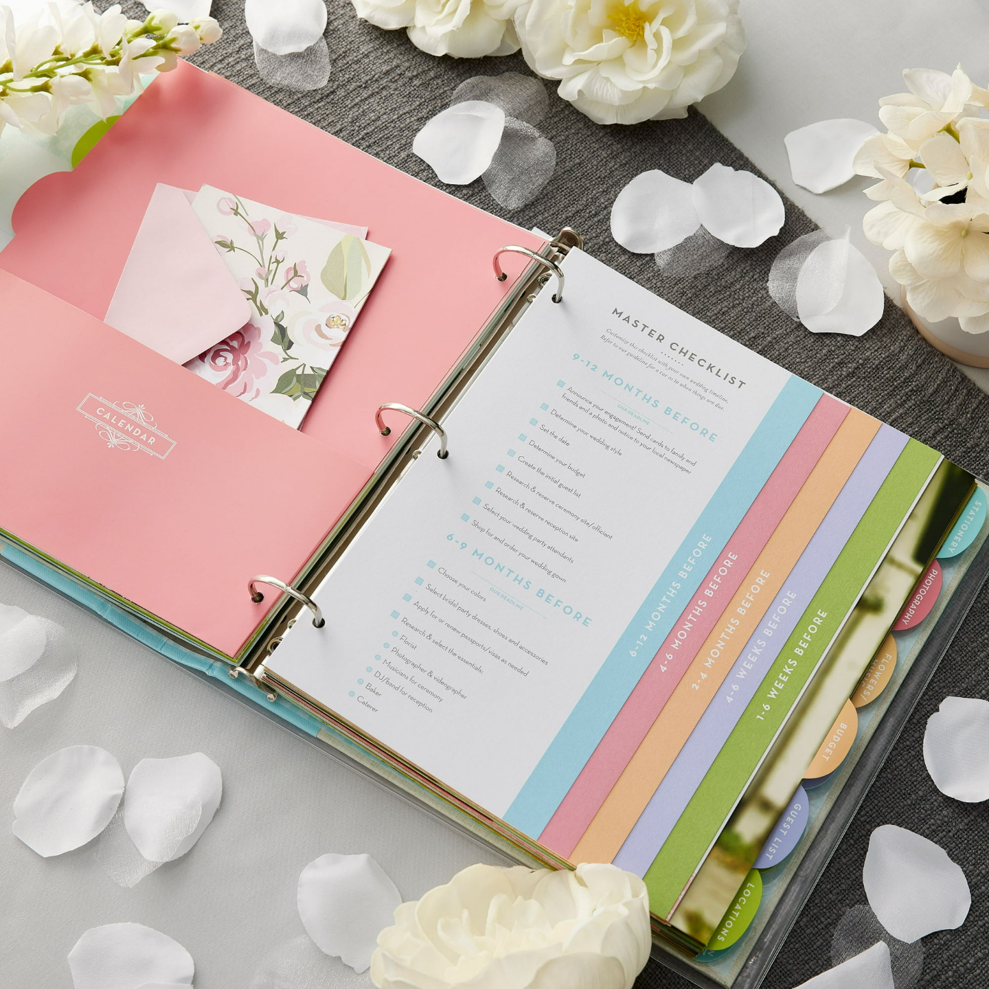Wedding Planner Binder with Checklist and Dividers - photo 2