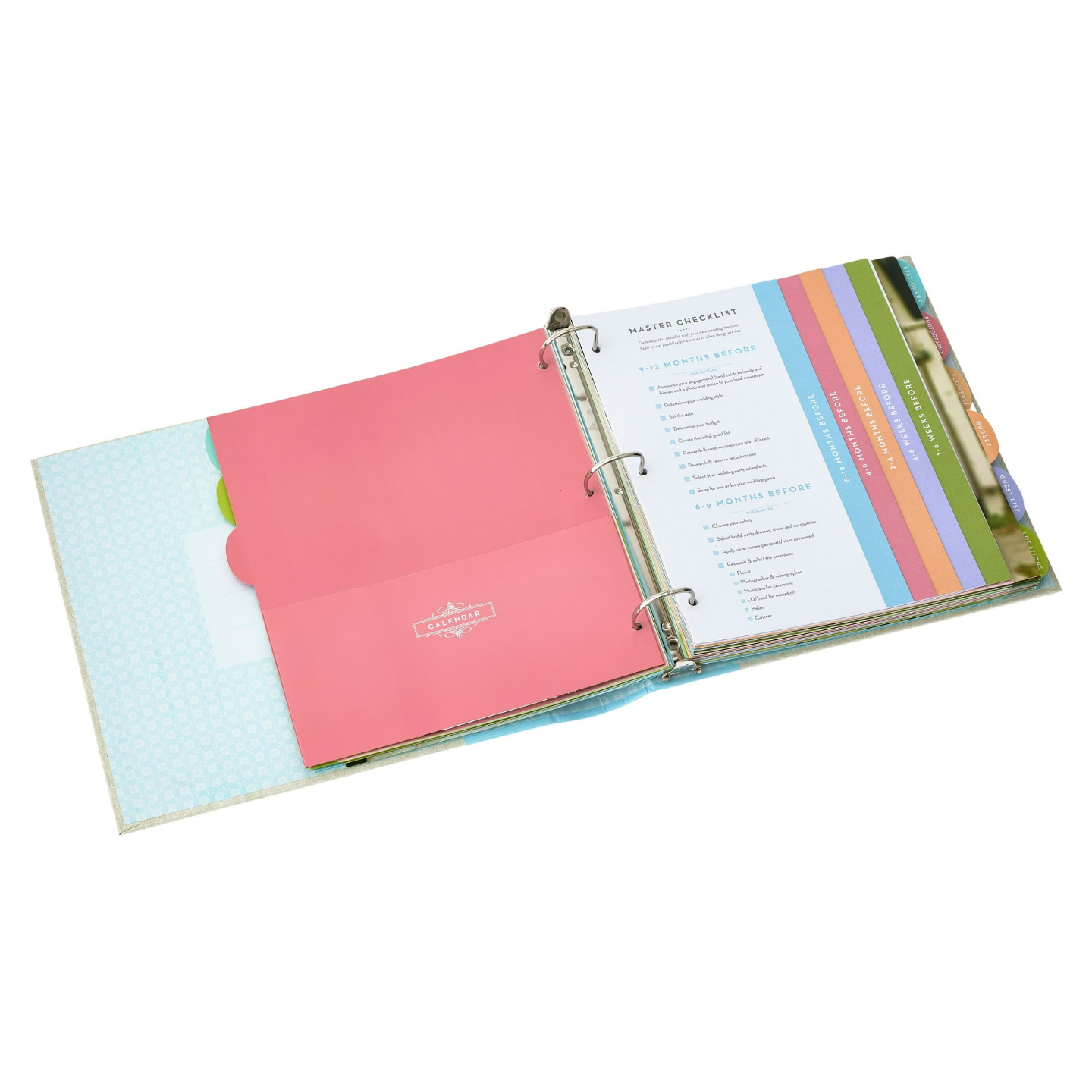 Wedding Planner Binder with Checklist and Dividers - photo 4