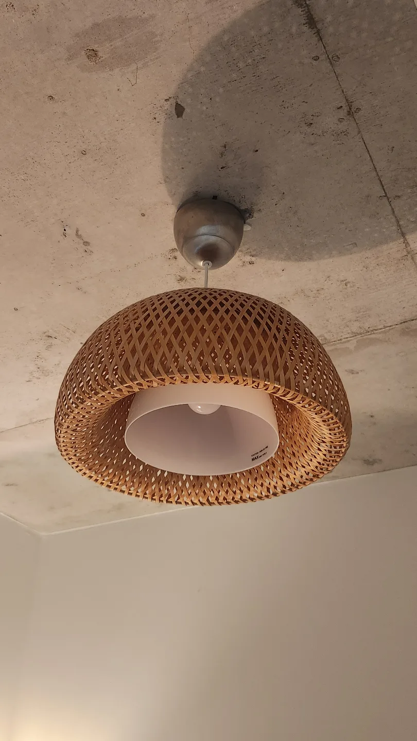 Mid-Century Modern Bamboo Pendant Light image indicator(3)