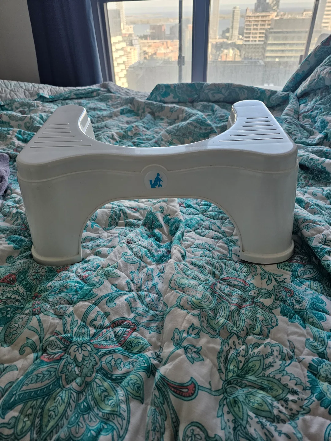 White Squatty Potty Toilet Stool thumbnail