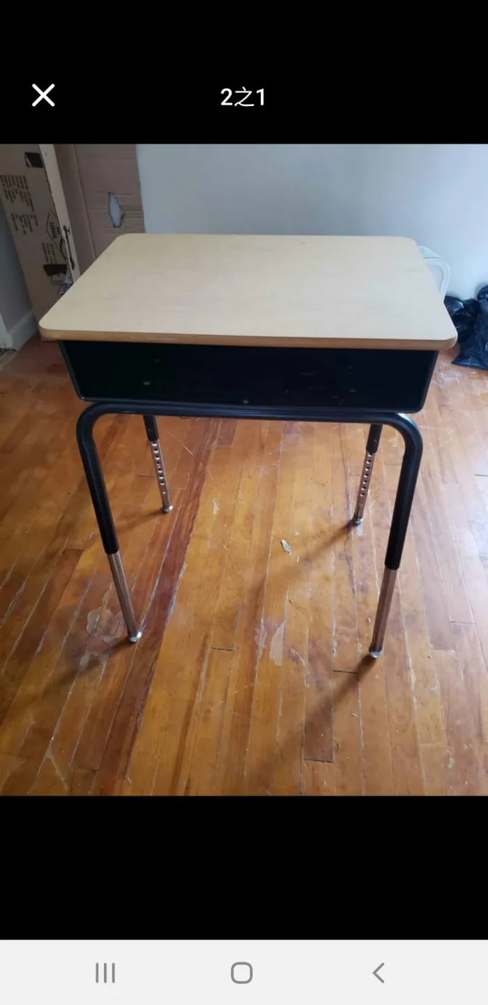 Kingfisher Lane Student Desk with Open Front Book Box thumbnail